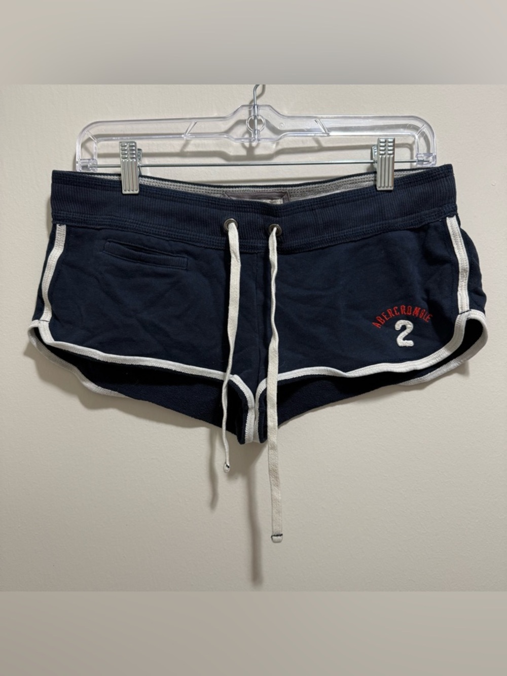 Abercrombie & Fitch Y2K Vintage Navy Blue Micro Sweatshorts Mini Loungewear S